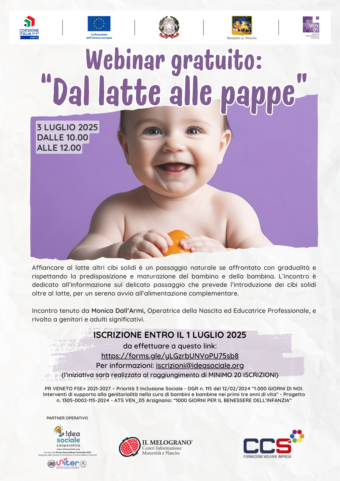 Dal latte alle pappe - 3 luglio 2025