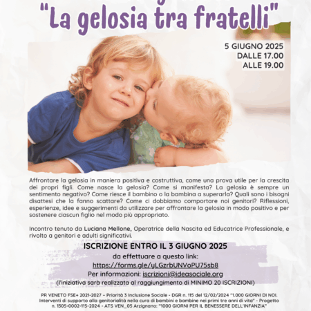 La gelosia tra fratelli - 5 giugno 2025 - Arzignano