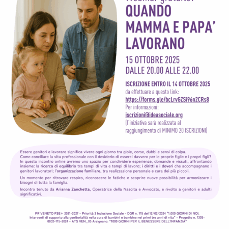 Quando mamma e papà lavorano - ottobre 2025