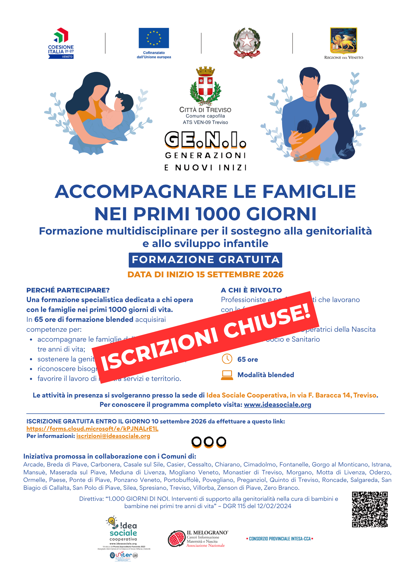 Prima Edizione - Accompagnare le famiglie nei Primi 1000 Giorni - Treviso - Settembre 2026