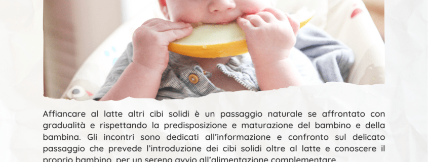 Introduzione all'alimentazione complementare - Settembre 2026