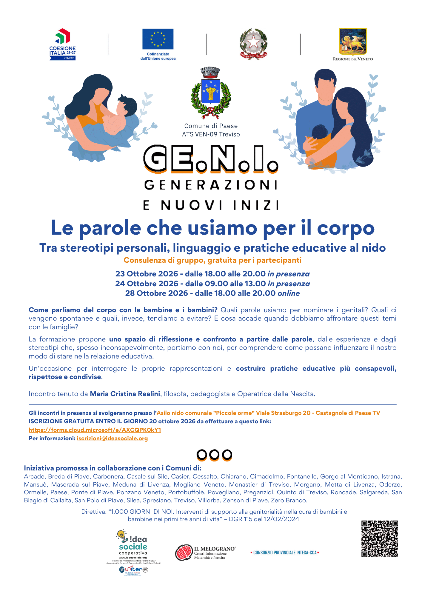 Le parole che usiamo per il corpo - Ottorbre 2026 - Paese