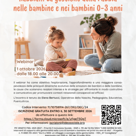 Rabbia!!! La gestione della rabbia nelle bambine e nei bambini 0-3 anni