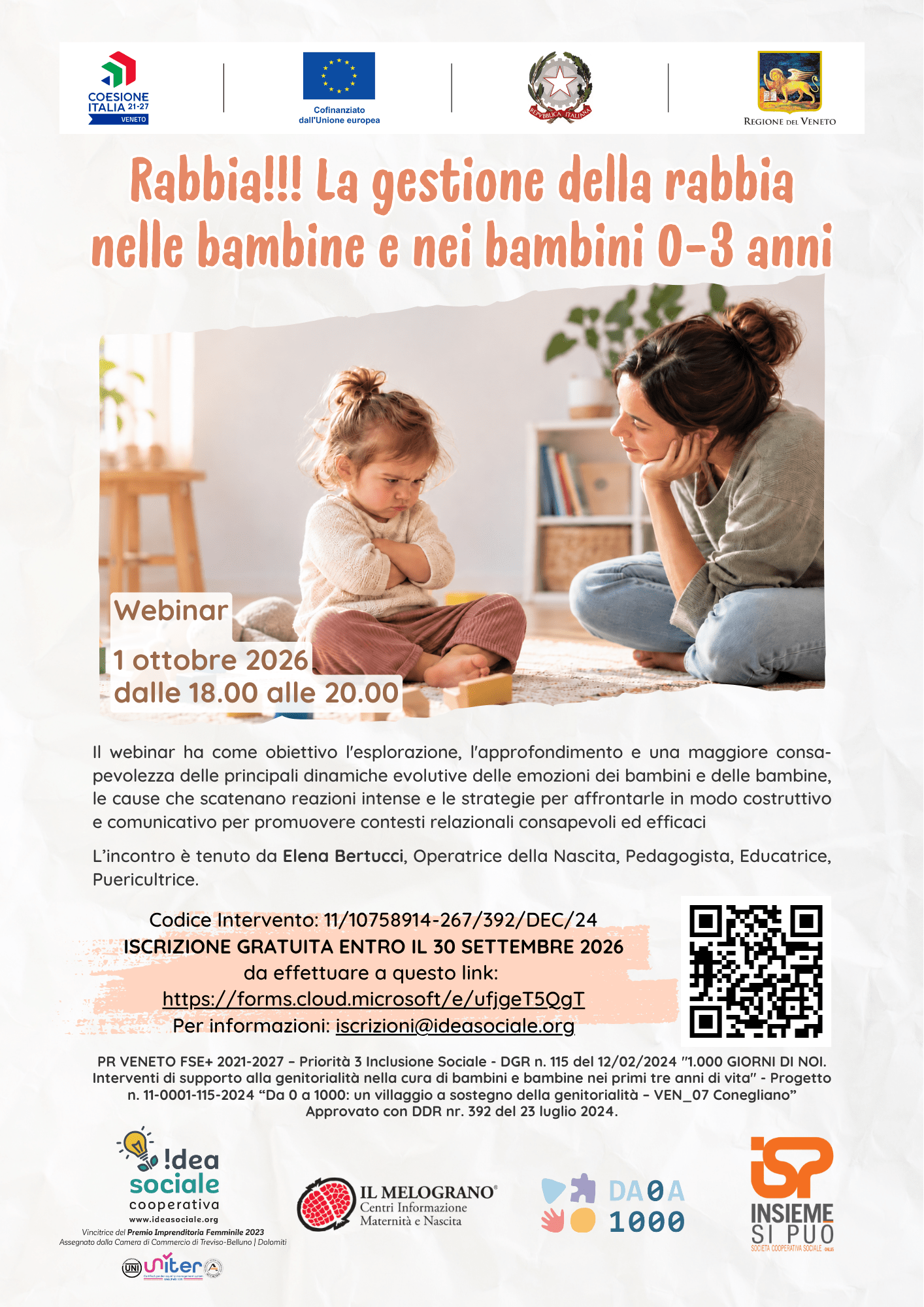 Rabbia!!! La gestione della rabbia nelle bambine e nei bambini 0-3 anni